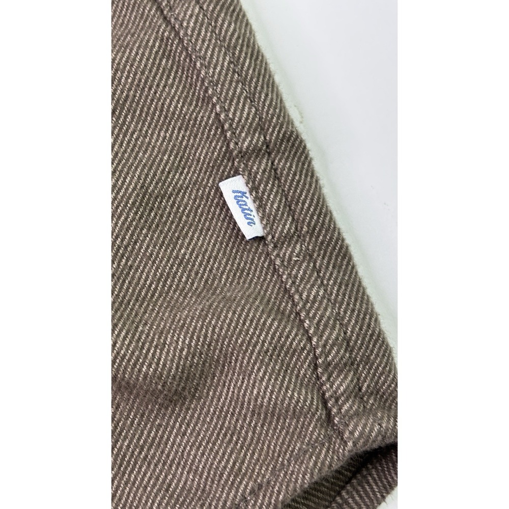 Katin Mens Flannel Shirt Medium Brown Long Sleeve Cotton Button Up A10-882 - Picture 5 of 9